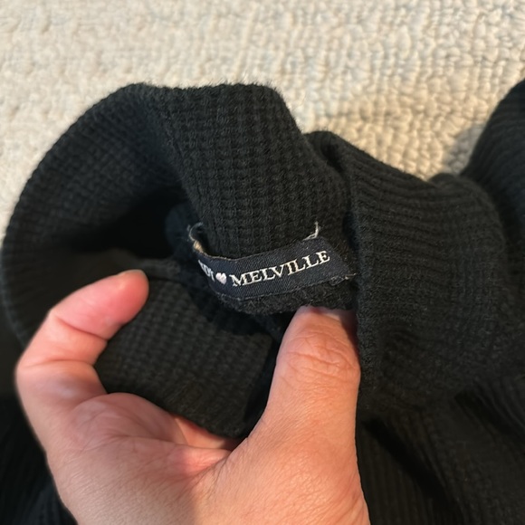 Brandy Melville black mock neck sweaters - Picture 2 of 3